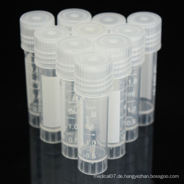 1.8ml Cryo Tubes, Kunststoff Mini Cryo Tubes, 1.8ml Kunststoff Cryovial